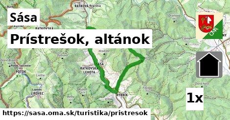 Prístrešok, altánok, Sása