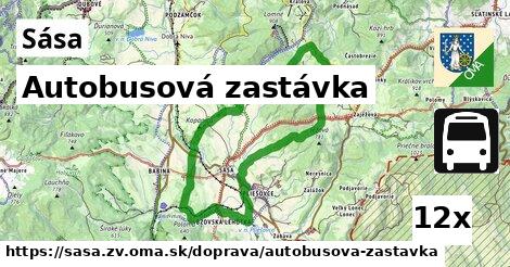 Autobusová zastávka, Sása, okres ZV