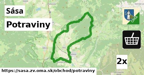 Potraviny, Sása, okres ZV