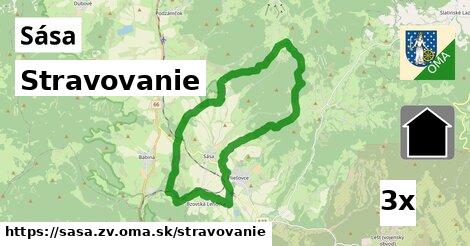 stravovanie v Sása, okres ZV