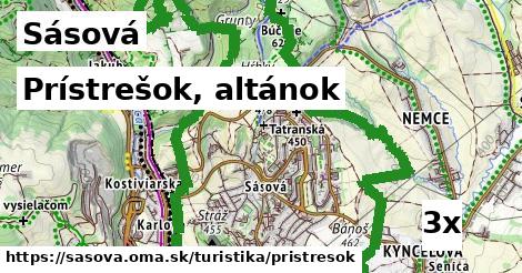 Prístrešok, altánok, Sásová