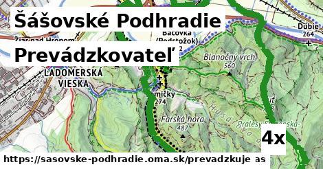 prevádzkovateľ v Šášovské Podhradie