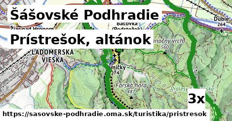 Prístrešok, altánok, Šášovské Podhradie