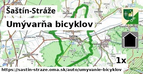 umývarňa bicyklov v Šaštín-Stráže