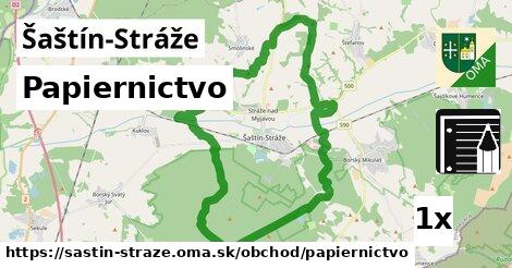 Papiernictvo, Šaštín-Stráže