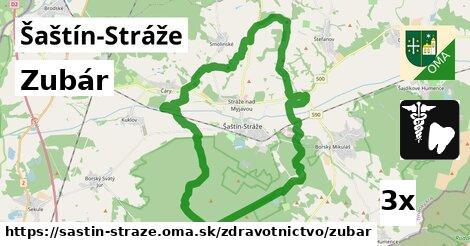 Zubár, Šaštín-Stráže