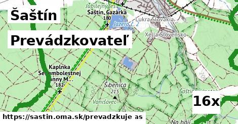 prevádzkovateľ v Šaštín