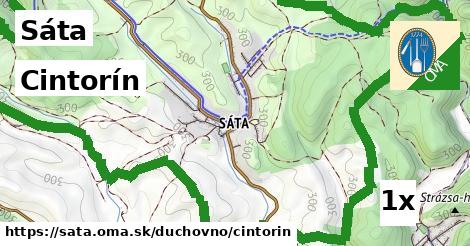 Cintorín, Sáta
