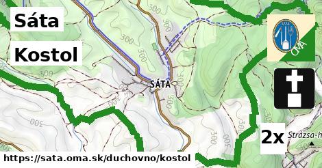Kostol, Sáta