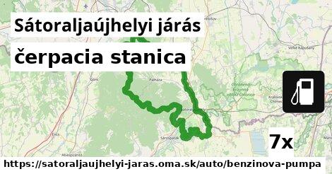 čerpacia stanica, Sátoraljaújhelyi járás