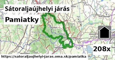 pamiatky v Sátoraljaújhelyi járás