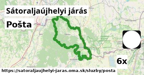 Pošta, Sátoraljaújhelyi járás