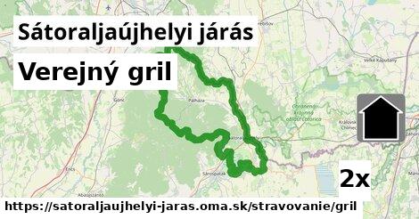 verejný gril v Sátoraljaújhelyi járás