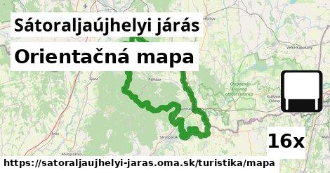 Orientačná mapa, Sátoraljaújhelyi járás