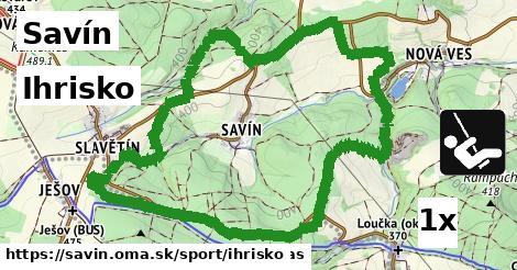 ihrisko v Savín