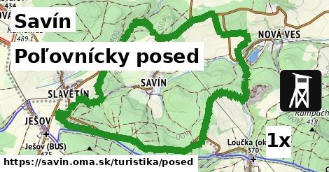 Poľovnícky posed, Savín