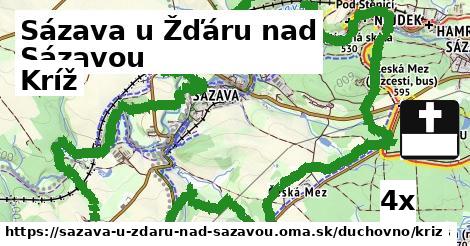 Kríž, Sázava u Žďáru nad Sázavou