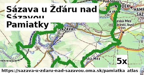 pamiatky v Sázava u Žďáru nad Sázavou