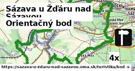 Orientačný bod, Sázava u Žďáru nad Sázavou