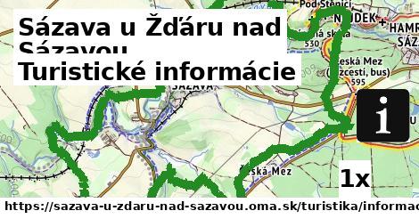 Turistické informácie, Sázava u Žďáru nad Sázavou