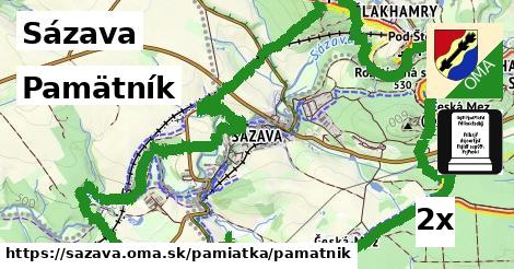 Pamätník, Sázava