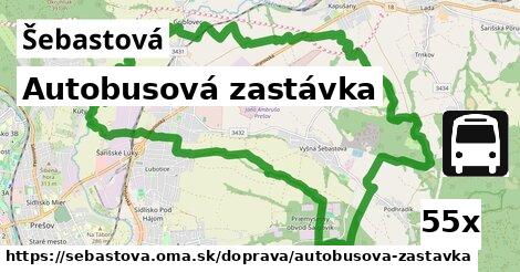 Autobusová zastávka, Šebastová