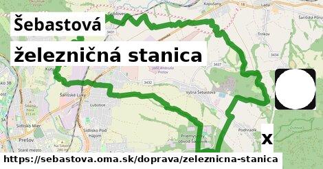 železničná stanica, Šebastová