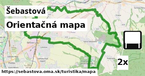 Orientačná mapa, Šebastová