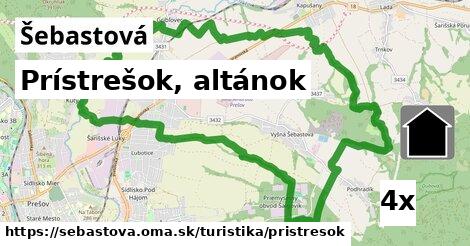 Prístrešok, altánok, Šebastová