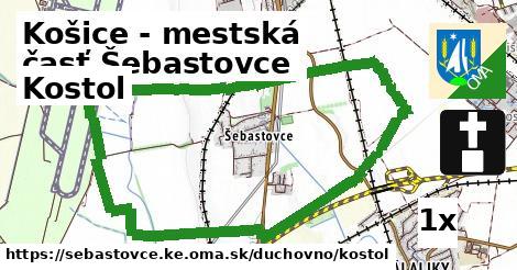 Kostol, Košice - mestská časť Šebastovce