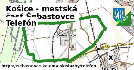 Telefón, Košice - mestská časť Šebastovce