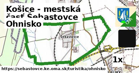 ohnisko v Košice - mestská časť Šebastovce