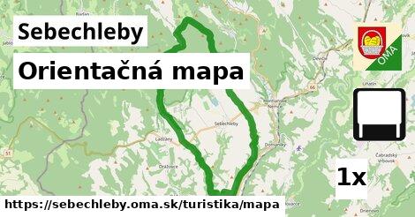 orientačná mapa v Sebechleby