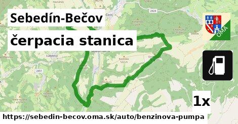 čerpacia stanica, Sebedín-Bečov