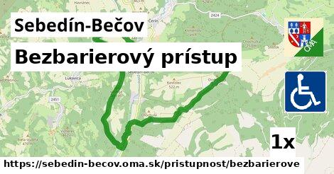 bezbarierový prístup v Sebedín-Bečov