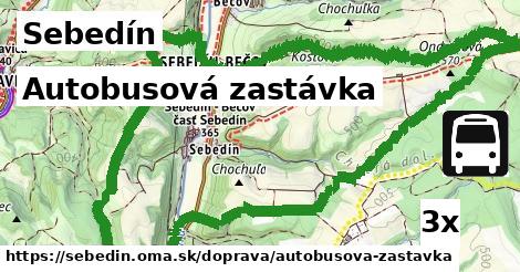 Autobusová zastávka, Sebedín