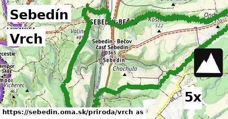 Vrch, Sebedín