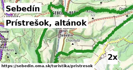 Prístrešok, altánok, Sebedín