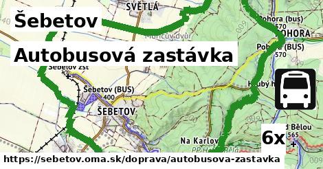 Autobusová zastávka, Šebetov