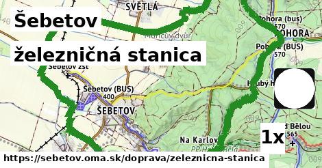 železničná stanica, Šebetov