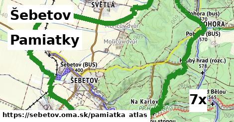 pamiatky v Šebetov