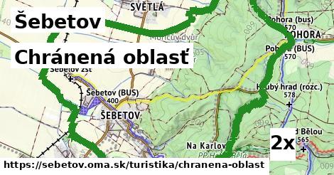 Chránená oblasť, Šebetov