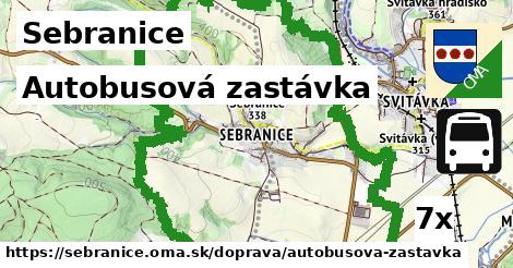 Autobusová zastávka, Sebranice