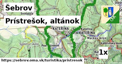 Prístrešok, altánok, Šebrov