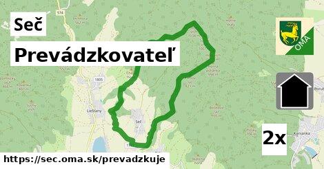 prevádzkovateľ v Seč