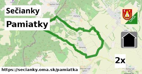 pamiatky v Sečianky