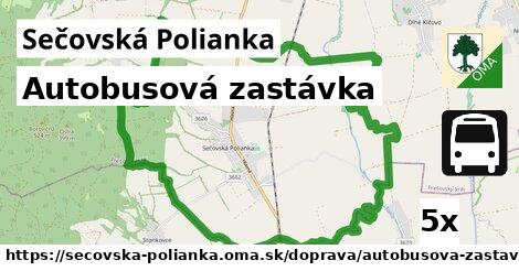 Autobusová zastávka, Sečovská Polianka