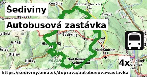 autobusová zastávka v Šediviny