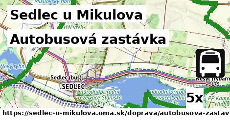 Autobusová zastávka, Sedlec u Mikulova