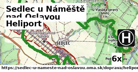 Heliport, Sedlec u Náměště nad Oslavou